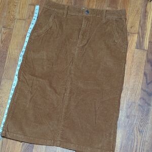 BROWN CORDUROY Skirt SZ 12